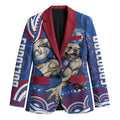 Personalized Western Bulldogs Football Mascot Blazer Aboriginal Dot Art - Dreamtime Football Mascot