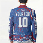 Personalized Western Bulldogs Football Mascot Blazer Aboriginal Dot Art - Dreamtime Football Mascot