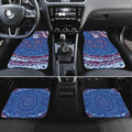 Personalized Western Bulldogs Football Mascot Car Mats Aboriginal Dot Art - Dreamtime Football Mascot