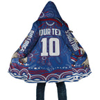 Personalized Western Bulldogs Football Mascot Cloak Aboriginal Dot Art - Dreamtime Football Mascot