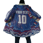 Personalized Western Bulldogs Football Mascot Cloak Aboriginal Dot Art - Dreamtime Football Mascot
