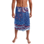 Personalized Western Bulldogs Football Mascot Lavalava Aboriginal Dot Art - Dreamtime Football Mascot