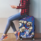 Personalized Western Bulldogs Football Mascot Luggage Cover Aboriginal Dot Art - Dreamtime Football Mascot