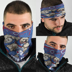 Personalized Western Bulldogs Football Mascot Neck Gaiter Aboriginal Dot Art - Dreamtime Football Mascot