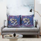 Personalized Western Bulldogs Football Mascot Pillow Cover Aboriginal Dot Art - Dreamtime Football Mascot