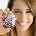 Personalized Sydney Swans Football Mascot AirPods Case Aboriginal Dot Art - Dreamtime Football Mascot