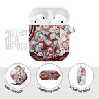 Personalized Sydney Swans Football Mascot AirPods Case Aboriginal Dot Art - Dreamtime Football Mascot