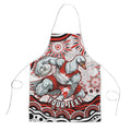 Personalized Sydney Swans Football Mascot Apron Aboriginal Dot Art - Dreamtime Football Mascot