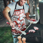 Personalized Sydney Swans Football Mascot Apron Aboriginal Dot Art - Dreamtime Football Mascot