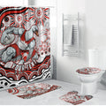 Personalized Sydney Swans Football Mascot Bathroom Set Aboriginal Dot Art - Dreamtime Football Mascot
