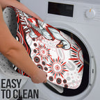 Personalized Sydney Swans Football Mascot Bathroom Set Aboriginal Dot Art - Dreamtime Football Mascot