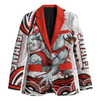 Personalized Sydney Swans Football Mascot Blazer Aboriginal Dot Art - Dreamtime Football Mascot
