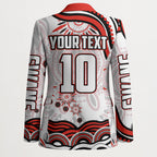 Personalized Sydney Swans Football Mascot Blazer Aboriginal Dot Art - Dreamtime Football Mascot