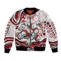 Personalized Sydney Swans Football Mascot Bomber Jacket Aboriginal Dot Art - Dreamtime Football Mascot