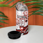 Personalized Sydney Swans Football Mascot 4 in 1 Can Cooler Tumbler Aboriginal Dot Art - Dreamtime Football Mascot