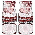Personalized Sydney Swans Football Mascot Car Mats Aboriginal Dot Art - Dreamtime Football Mascot