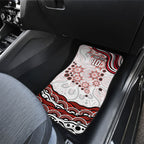 Personalized Sydney Swans Football Mascot Car Mats Aboriginal Dot Art - Dreamtime Football Mascot