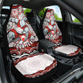 Personalized Sydney Swans Football Mascot Car Seat Cover Aboriginal Dot Art - Dreamtime Football Mascot