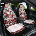 Personalized Sydney Swans Football Mascot Car Seat Cover Aboriginal Dot Art - Dreamtime Football Mascot