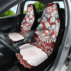 Personalized Sydney Swans Football Mascot Car Seat Cover Aboriginal Dot Art - Dreamtime Football Mascot