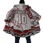 Personalized Sydney Swans Football Mascot Cloak Aboriginal Dot Art - Dreamtime Football Mascot