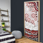 Personalized Sydney Swans Football Mascot Door Cover Aboriginal Dot Art - Dreamtime Football Mascot