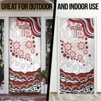 Personalized Sydney Swans Football Mascot Door Cover Aboriginal Dot Art - Dreamtime Football Mascot