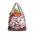 Personalized Sydney Swans Football Mascot Grocery Bag Aboriginal Dot Art - Dreamtime Football Mascot