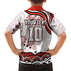 Personalized Sydney Swans Football Mascot Hawaiian Shirt Aboriginal Dot Art - Dreamtime Football Mascot