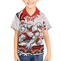 Personalized Sydney Swans Football Mascot Kid Hawaiian Shirt Aboriginal Dot Art - Dreamtime Football Mascot