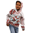 Personalized Sydney Swans Football Mascot Kid Hoodie Aboriginal Dot Art - Dreamtime Football Mascot