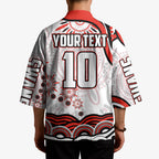 Personalized Sydney Swans Football Mascot Kimono Aboriginal Dot Art - Dreamtime Football Mascot