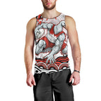 Personalized Sydney Swans Football Mascot Men Tank Top Aboriginal Dot Art - Dreamtime Football Mascot