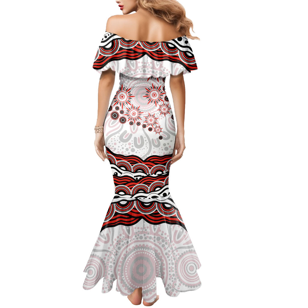 Personalized Sydney Swans Football Mascot Mermaid Dress Aboriginal Dot Art - Dreamtime Football Mascot