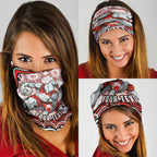 Personalized Sydney Swans Football Mascot Neck Gaiter Aboriginal Dot Art - Dreamtime Football Mascot