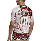 Personalized Sydney Swans Football Mascot Rugby Jersey Aboriginal Dot Art - Dreamtime Football Mascot