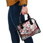 Personalized Sydney Swans Football Mascot Shoulder Handbag Aboriginal Dot Art - Dreamtime Football Mascot