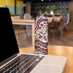 Personalized Sydney Swans Football Mascot Skinny Tumbler Aboriginal Dot Art - Dreamtime Football Mascot