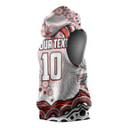 Personalized Sydney Swans Football Mascot Sleeveless Hoodie Aboriginal Dot Art - Dreamtime Football Mascot