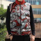 Personalized Sydney Swans Football Mascot Sleeveless Puffer Jacket Aboriginal Dot Art - Dreamtime Football Mascot