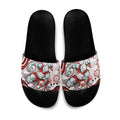 Personalized Sydney Swans Football Mascot Slide Sandals Aboriginal Dot Art - Dreamtime Football Mascot
