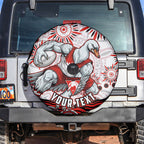 Personalized Sydney Swans Football Mascot Spare Tire Cover Aboriginal Dot Art - Dreamtime Football Mascot