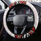 Sydney Swans Football Mascot Steering Wheel Cover Aboriginal Dot Art - Dreamtime Football Mascot