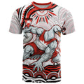 Personalized Sydney Swans Football Mascot T Shirt Aboriginal Dot Art - Dreamtime Football Mascot