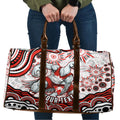 Personalized Sydney Swans Football Mascot Travel Bag Aboriginal Dot Art - Dreamtime Football Mascot
