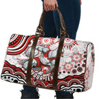 Personalized Sydney Swans Football Mascot Travel Bag Aboriginal Dot Art - Dreamtime Football Mascot