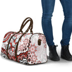 Personalized Sydney Swans Football Mascot Travel Bag Aboriginal Dot Art - Dreamtime Football Mascot