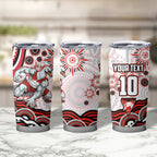 Personalized Sydney Swans Football Mascot Tumbler Cup Aboriginal Dot Art - Dreamtime Football Mascot