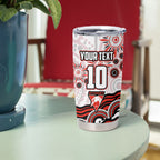 Personalized Sydney Swans Football Mascot Tumbler Cup Aboriginal Dot Art - Dreamtime Football Mascot