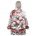Personalized Sydney Swans Football Mascot Wearable Blanket Hoodie Aboriginal Dot Art - Dreamtime Football Mascot